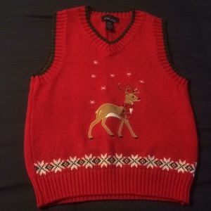 Class Club Boys size 4/5 Christmas sweater vest